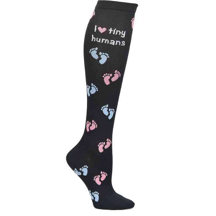 Shop the compression socks in tiny humans black