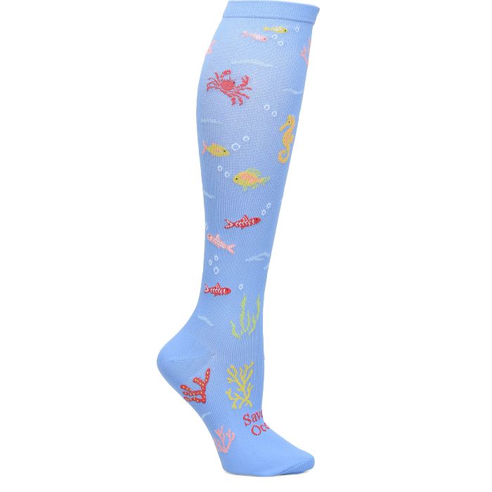 Shop the endangered species compression socks in save the ocean blue