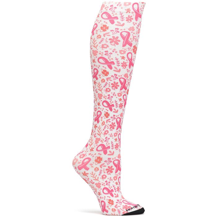 Shop the compression socks 360 in pink ribbon garden pink