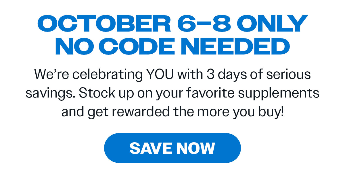 Nutrishop Customer Appreciation Sale