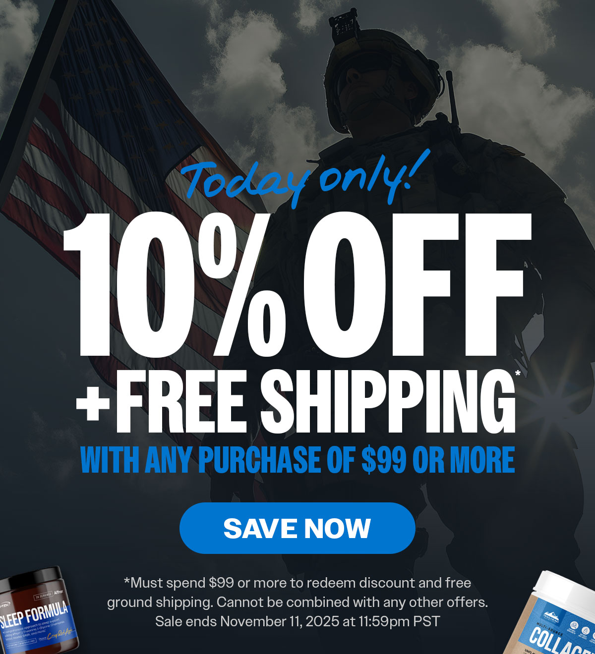 Nutrishop Veterans Day Sale