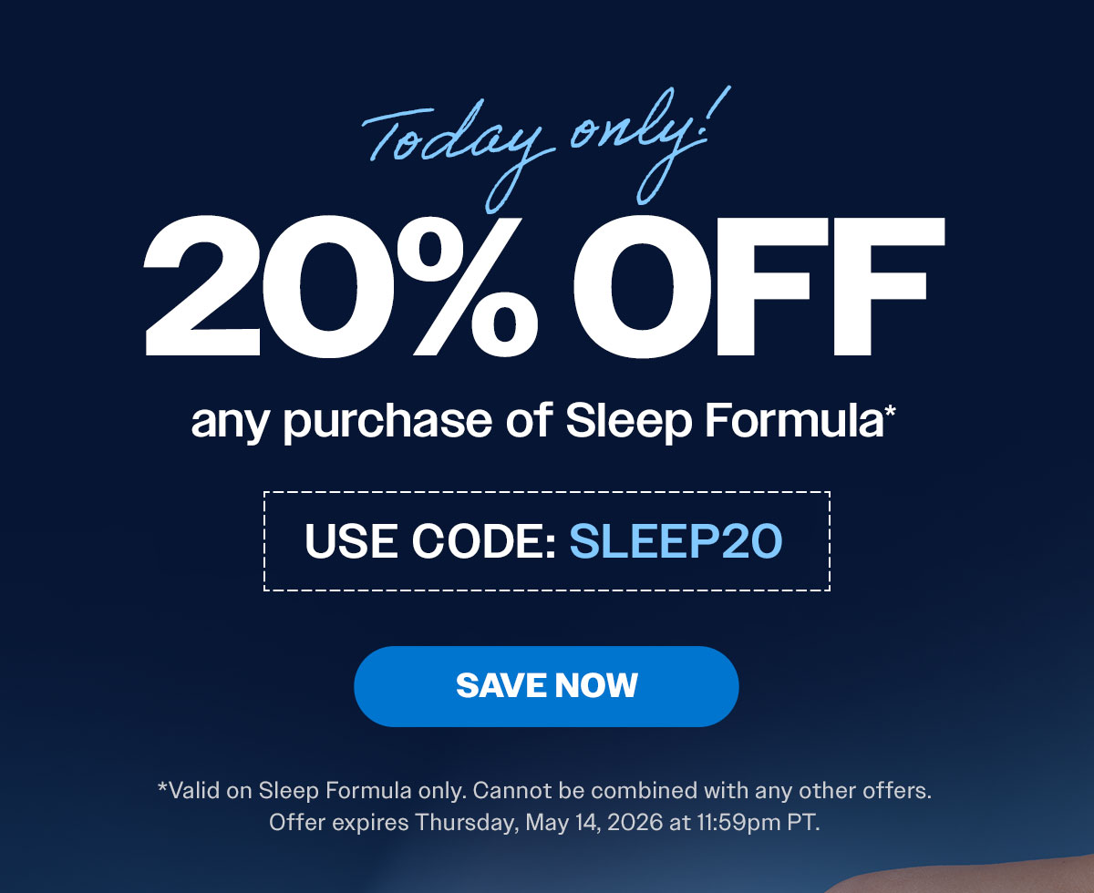20% OFF SLEEP FORMULA