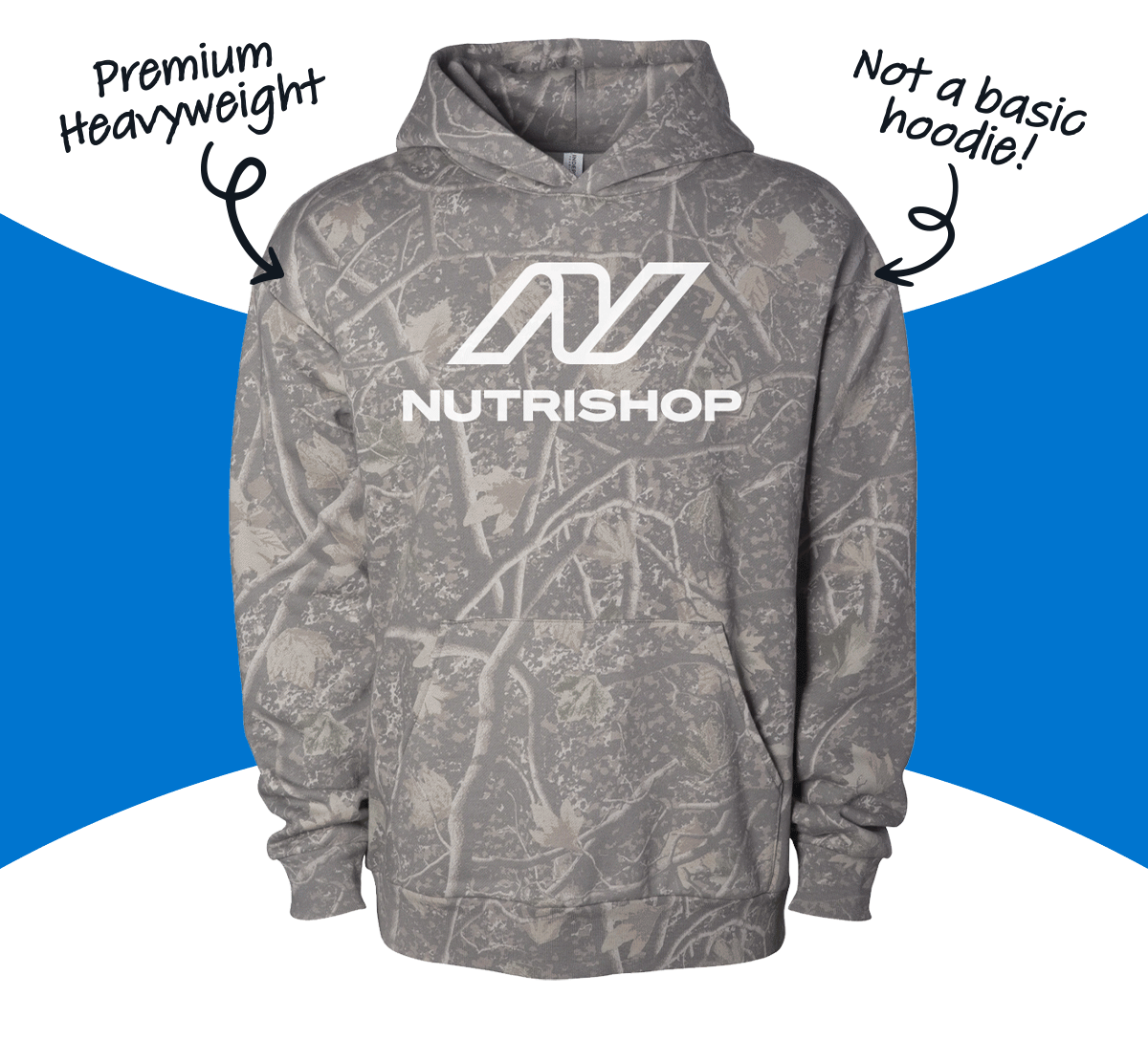 Athletes wearing Nutrishop hoodie