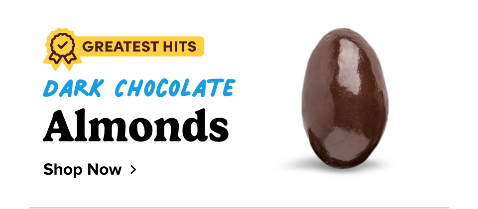 Dark Chocolate Almonds; Shop now