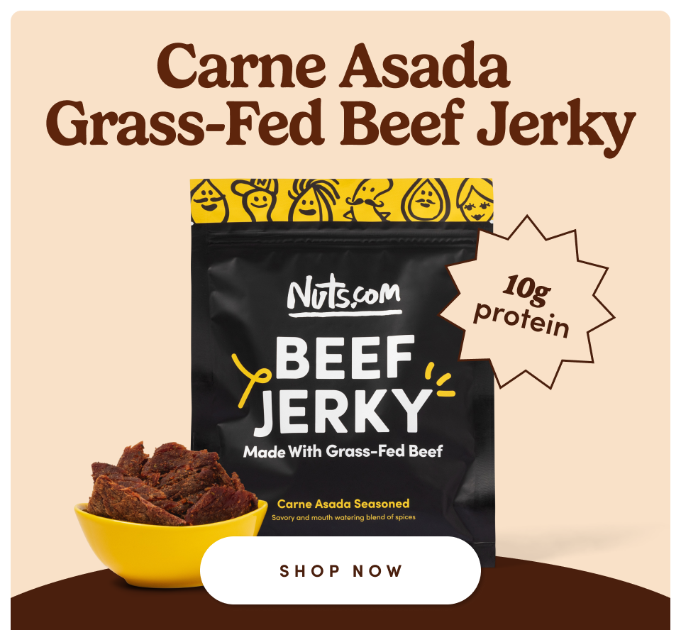 carne asada grass-fed beef jerky; shop now