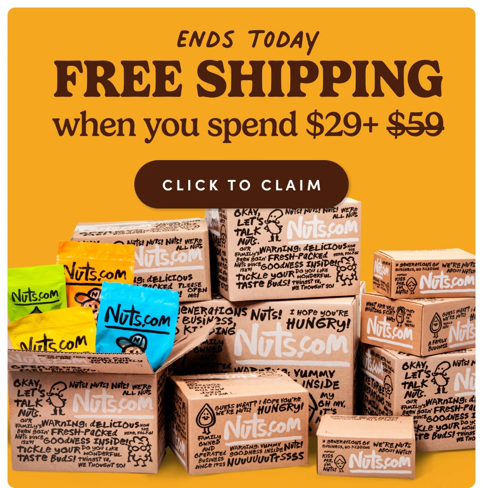 Ends Today FREE SHIPPING when you spend $29. Click to claim