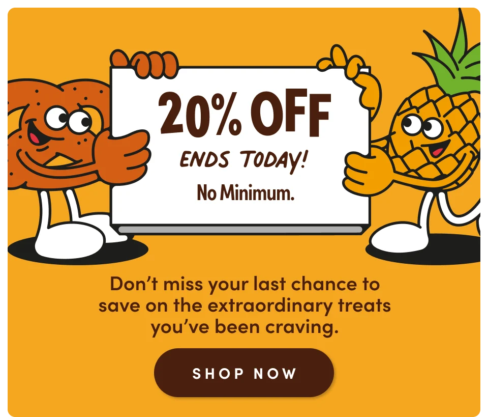 20% Off Ends Today! No Minimum 