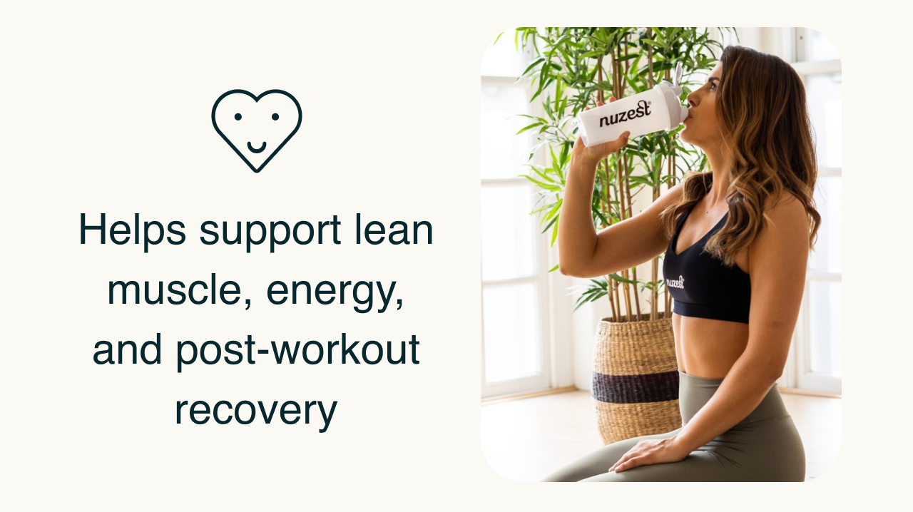 Helps support lean muscle, energy, and post workout recovery