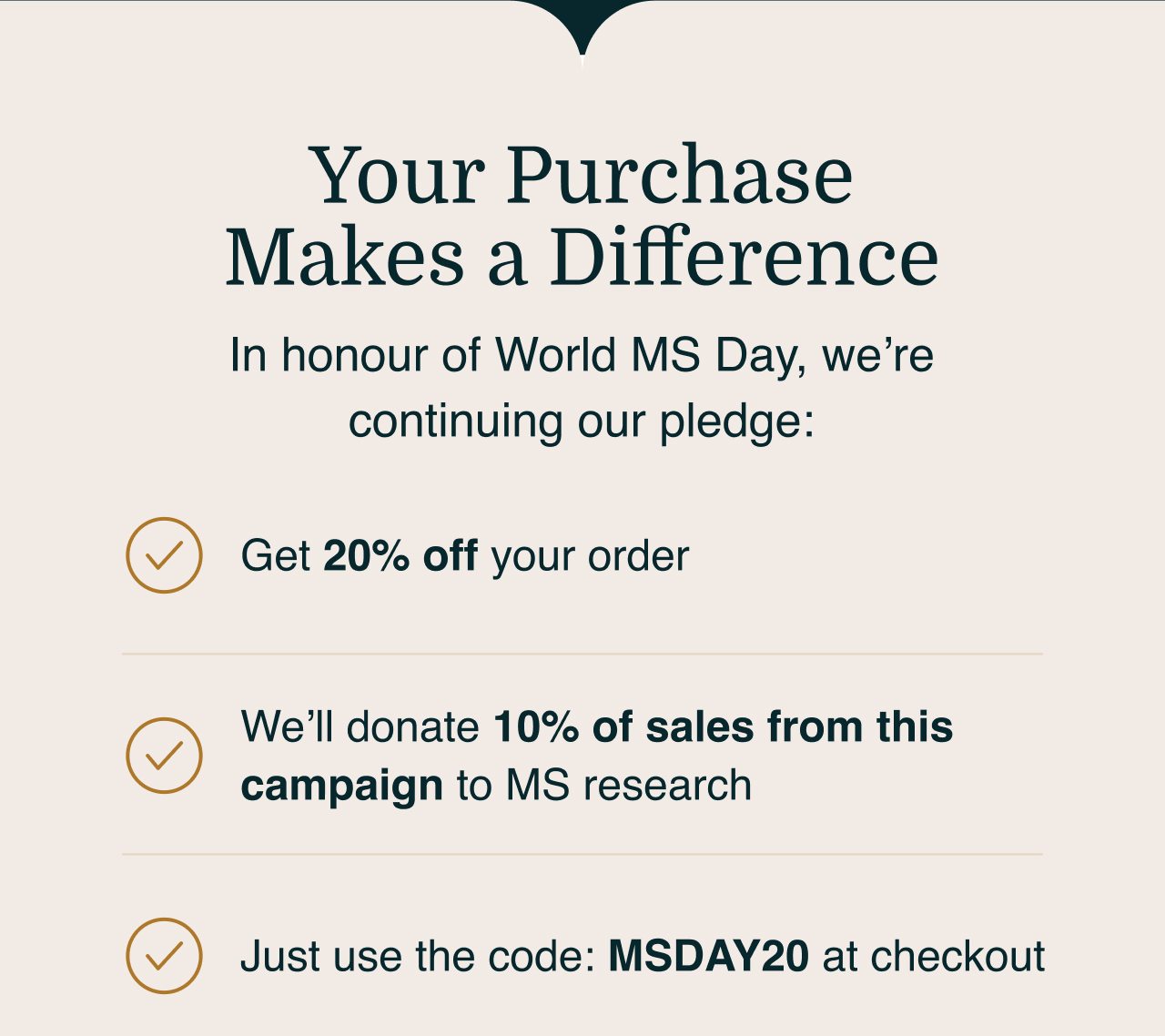 Your purchase makes a difference