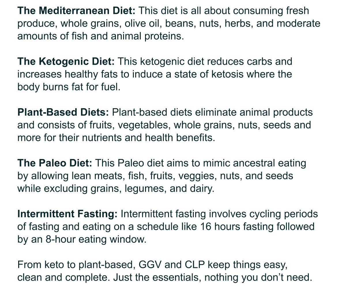 The most popular diets of all time