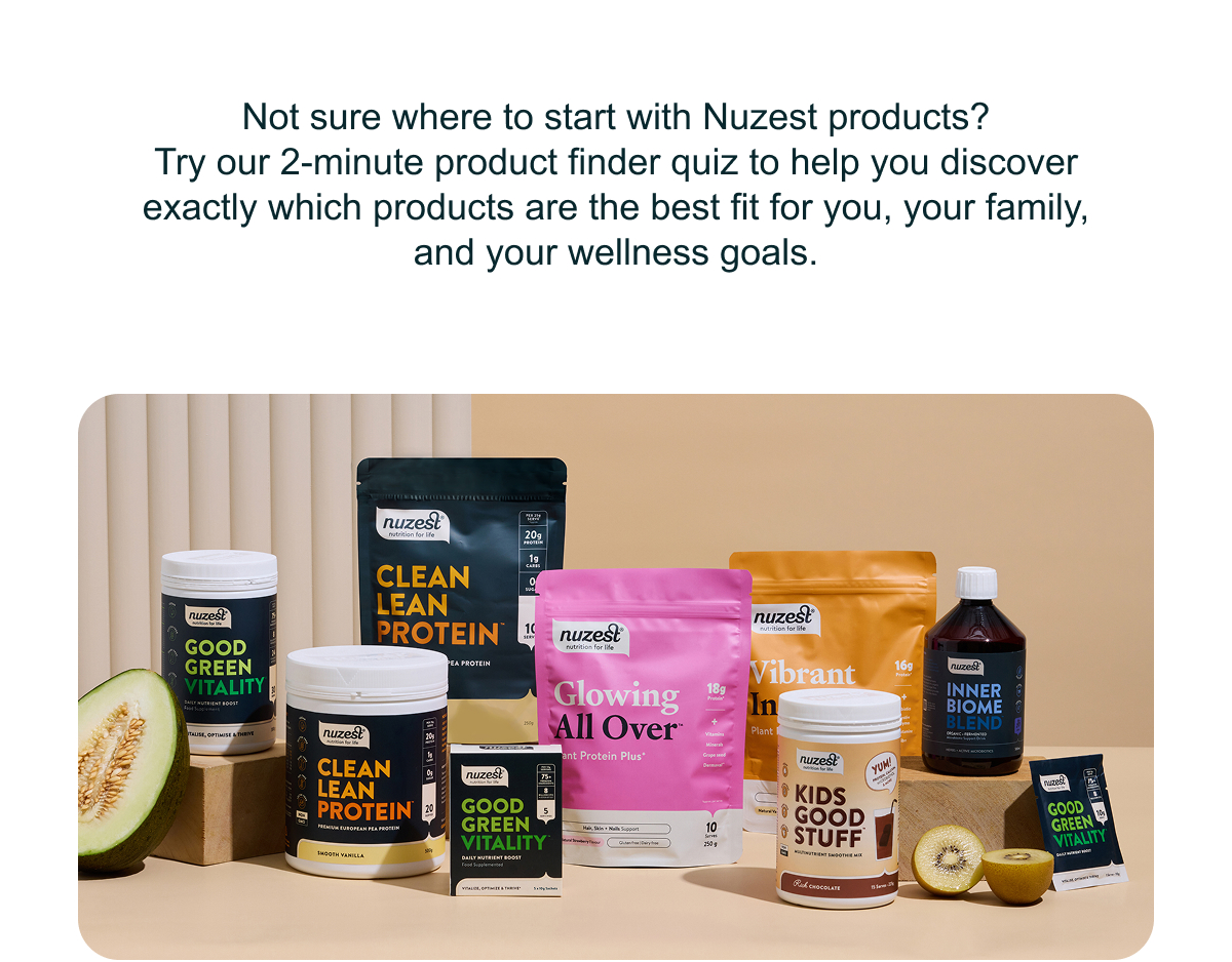 Try our 2-minute product finder quiz