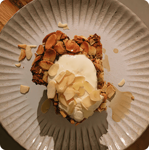 Almond Croissant Baked Oats
