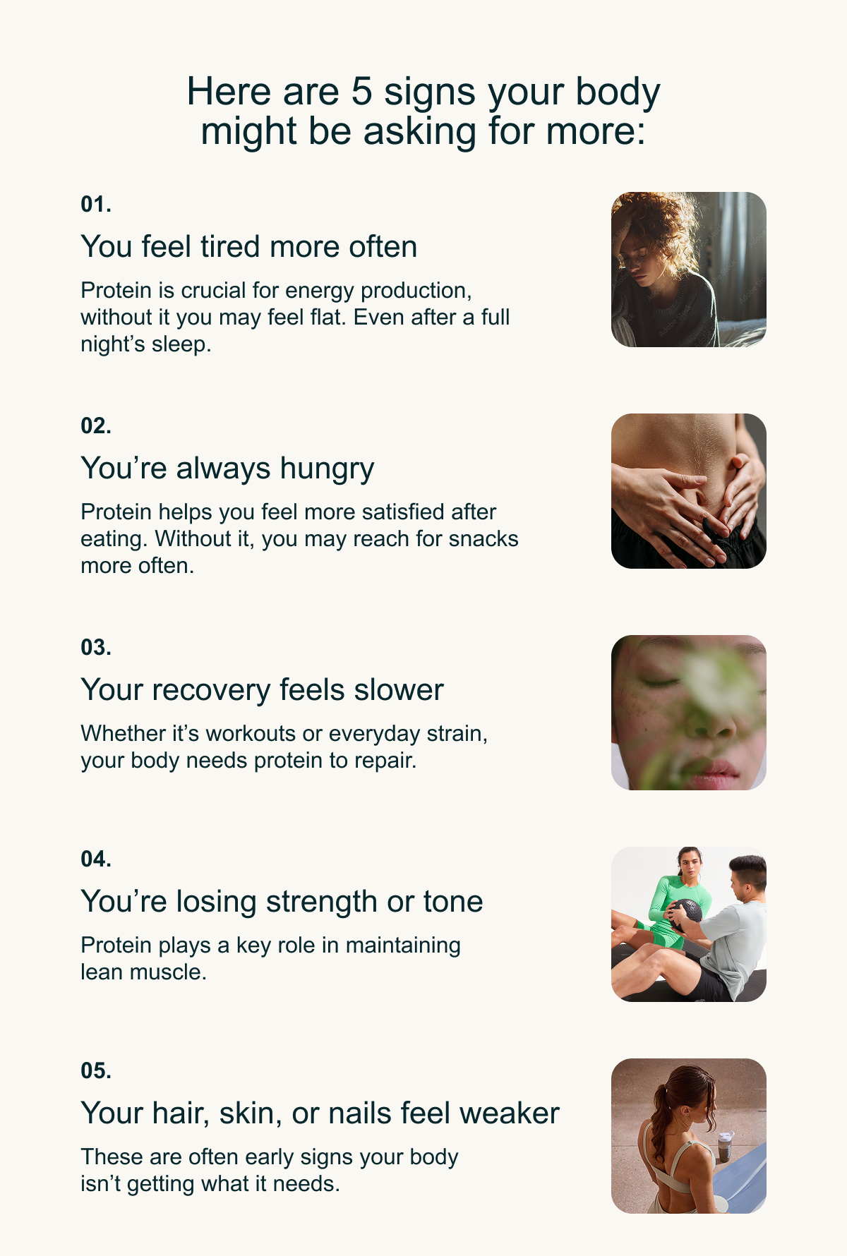 Here are 5 signs your body might be asking for more