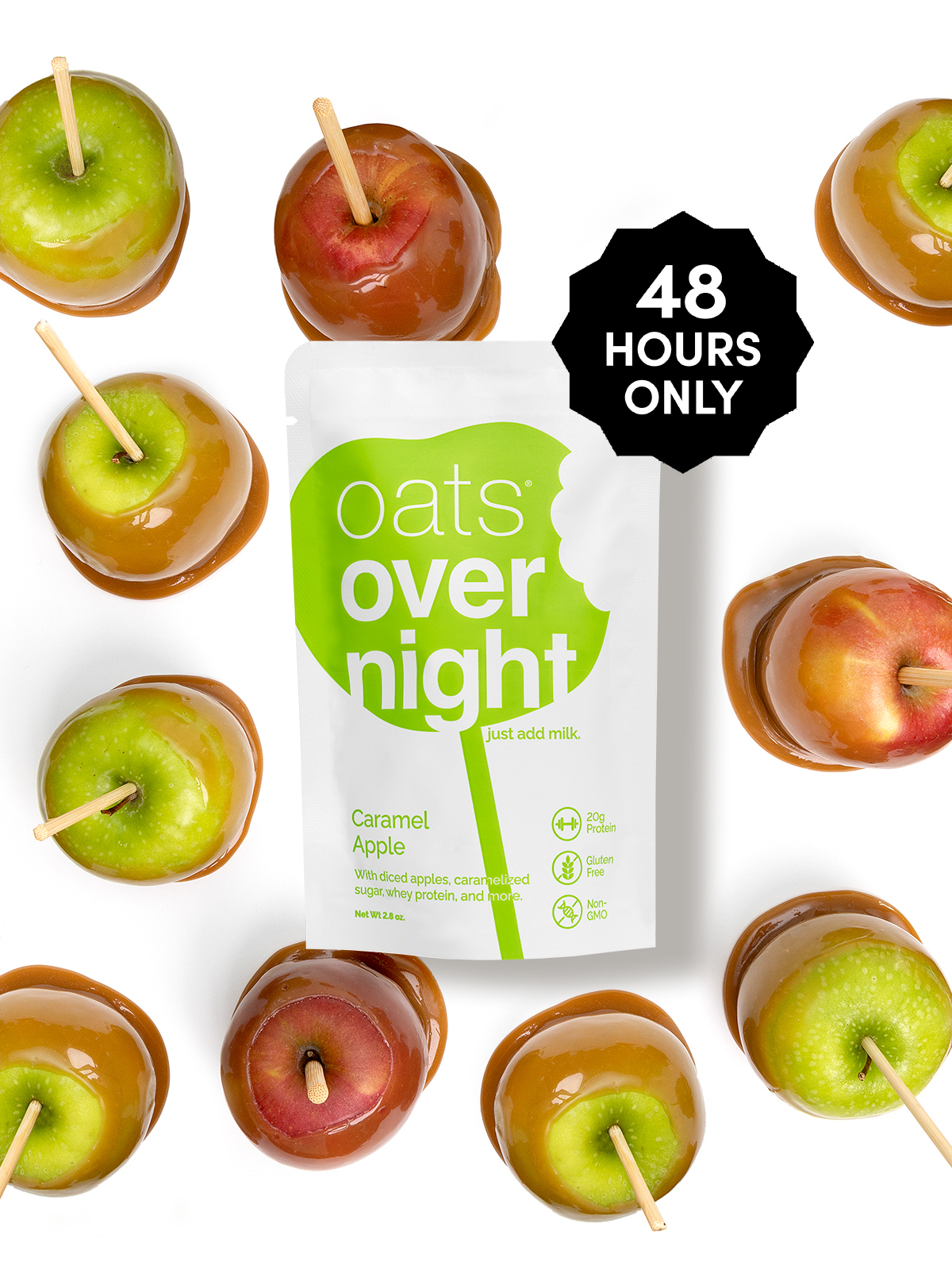 48 HOURS ONLY | oats® overnight just add milk | Caramel Apple