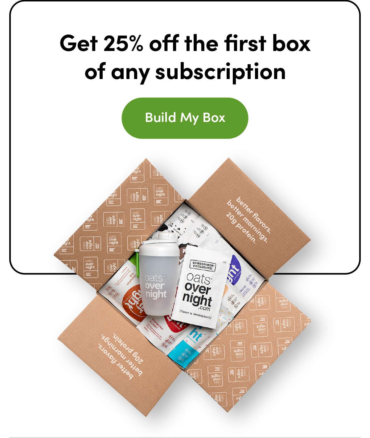 Get 25% off the first box of any subscription | Build My Box