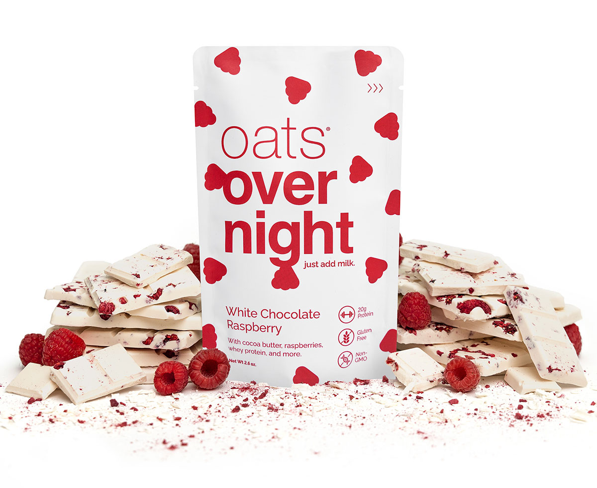 oats® overnight just add milk | White Chocolate Raspberry
