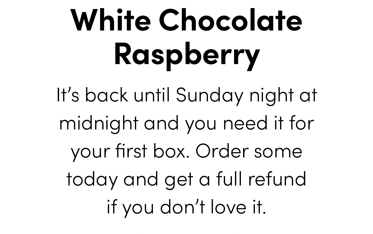 White Chocolate Raspberry