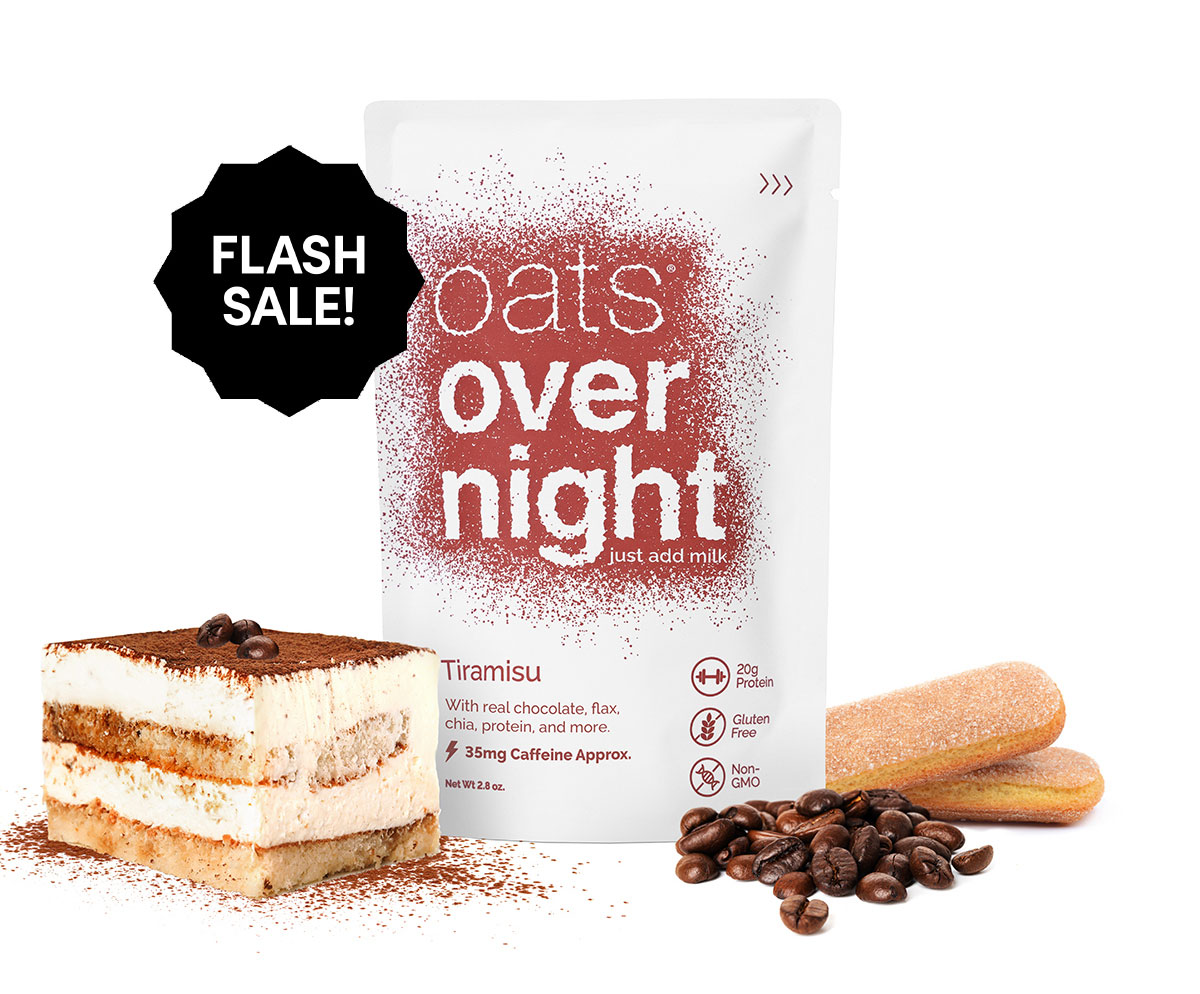 FLASH SALE! | oats® overnight just add milk | Tiramisu