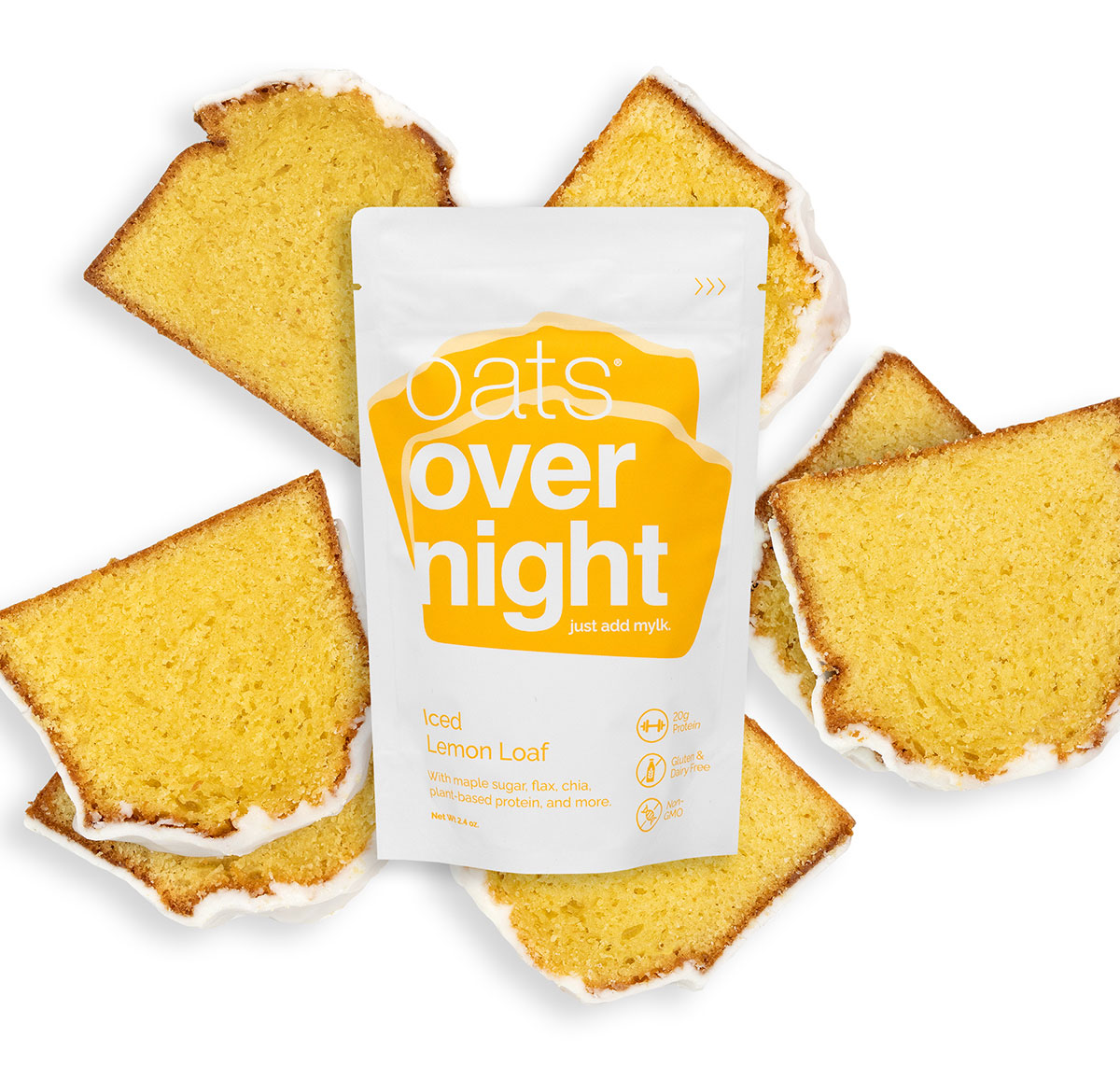 oats® overnight just add mylk. | Iced Lemon Loaf