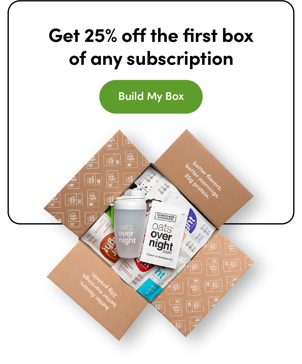 Get 25% off the first box of any subscription | Build My Box