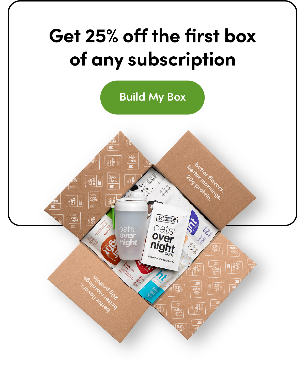 Get 25% off the first box of any subscription | Build My Box