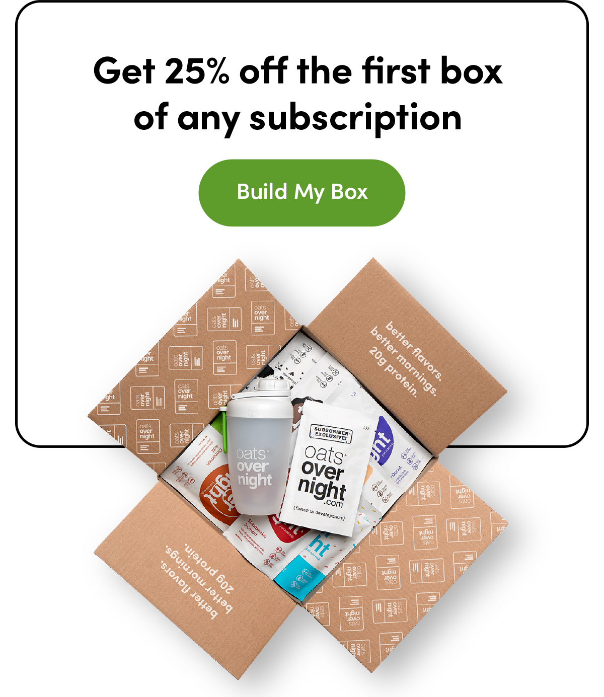 Get 25% off the first box of any subscription | Build My Box