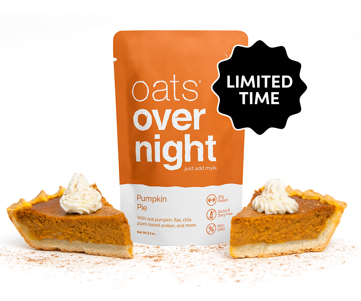 Limited Time | oats® overnight just add mylk | Pumpkin Pie