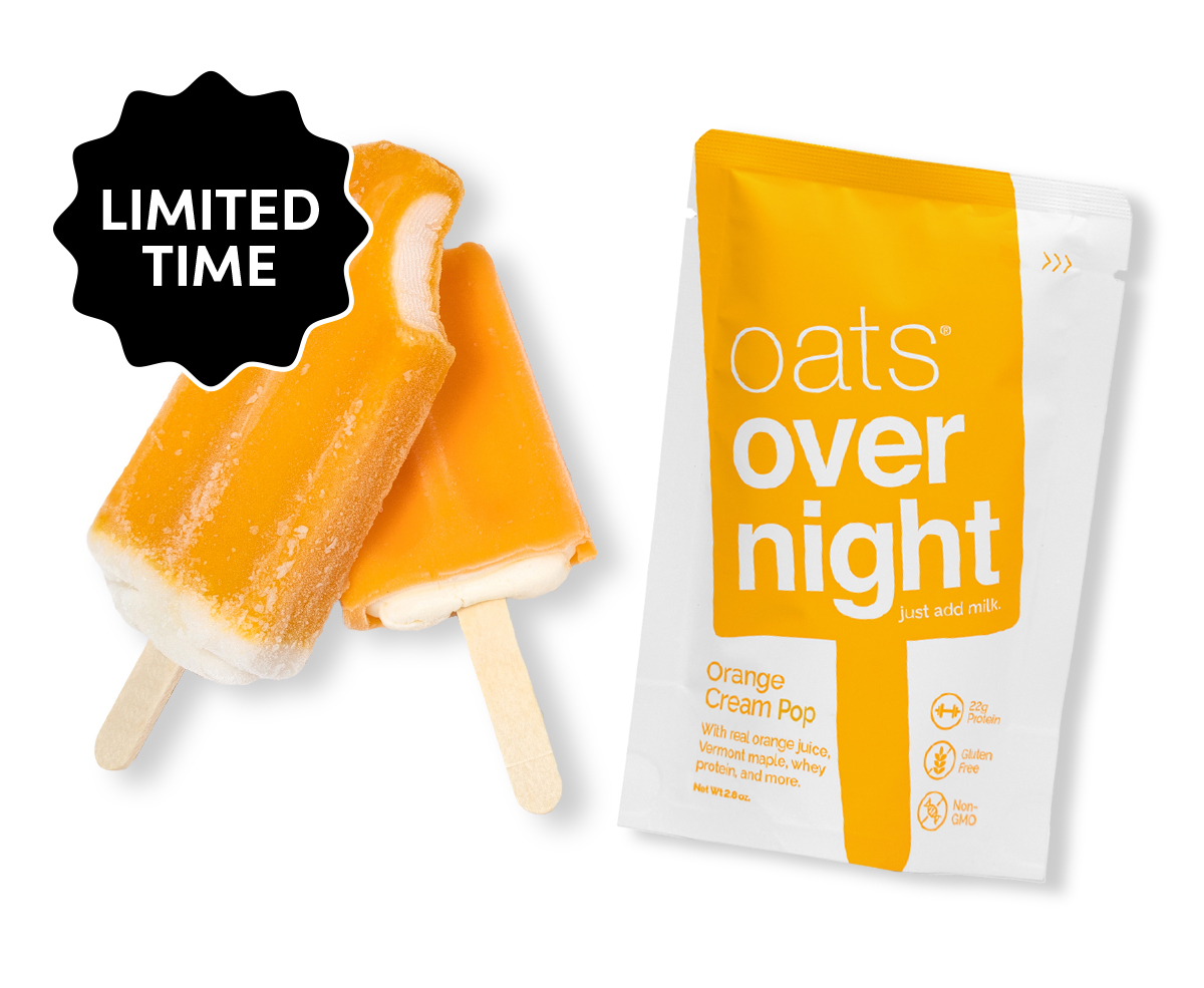 Limited Time | oats® overnight just add milk | Orange Cream Pop