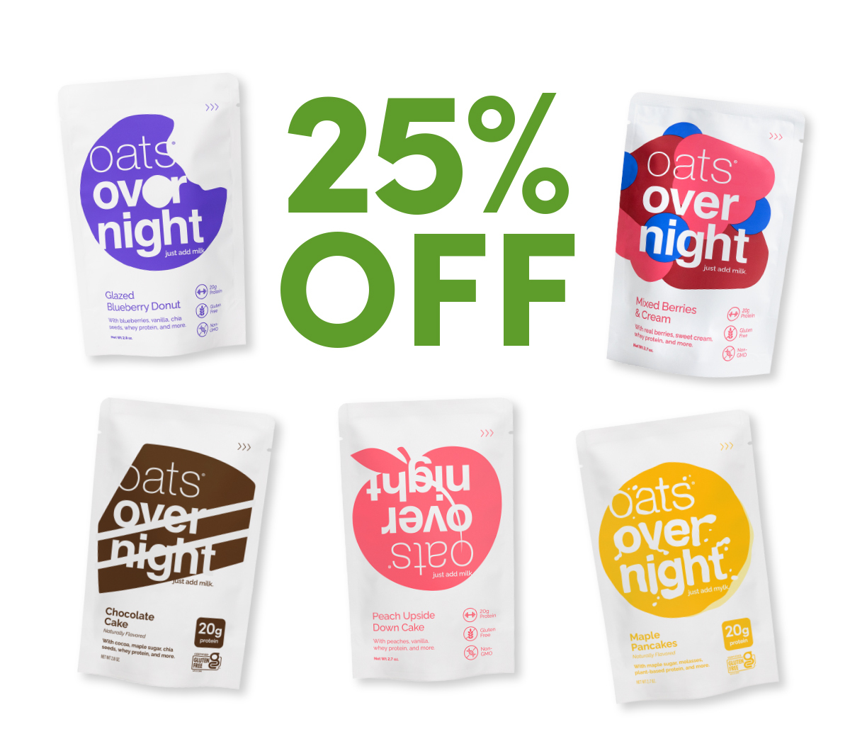 25% OFF | oats® overnight