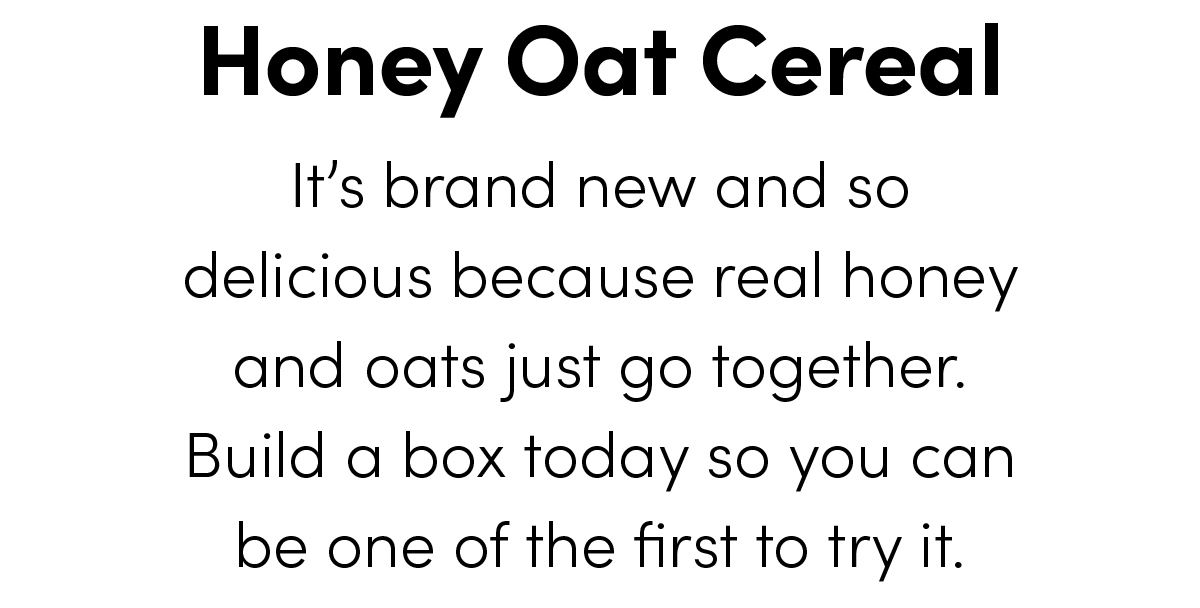 Honey Oat Cereal