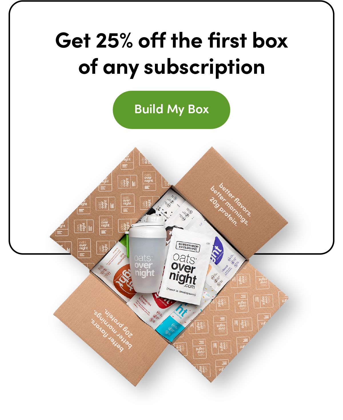 Get 25% off the first box of any subscription | Build My Box