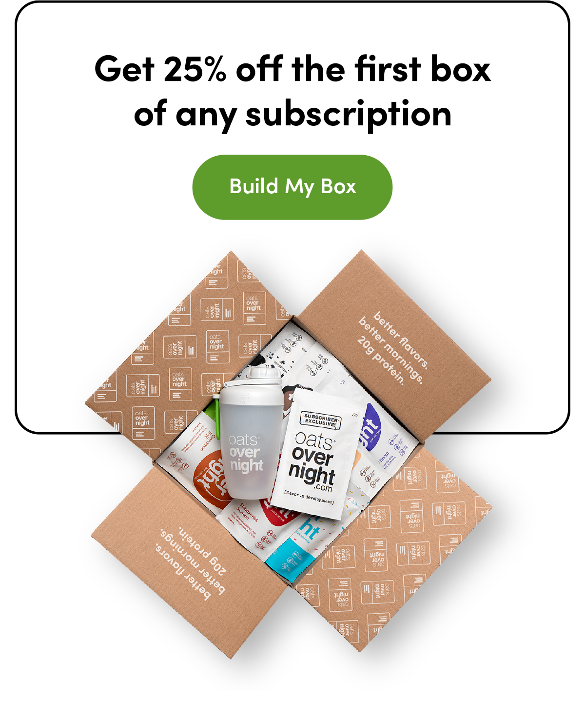 Get 25% off the first box of any subscription | Build My Box