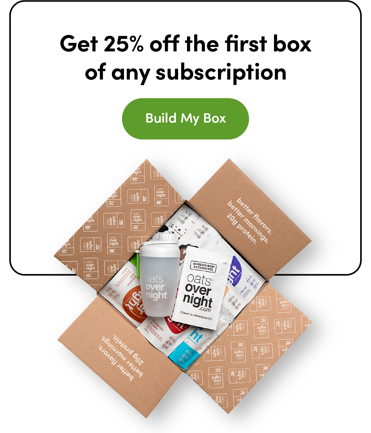 Get 25% off the first box of any subscription | Build My Box