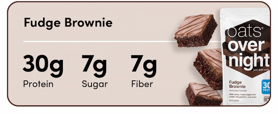 an image of a package of fudge brownie with a chocolate frosting