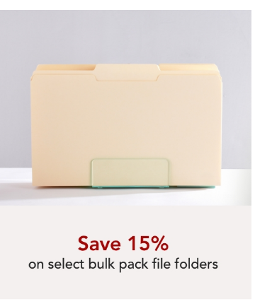 Save 15% PAPER SOLO Save 15% Off Select Bulk Pack File Folders 
