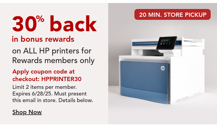 30% Back in Bonus Rewards