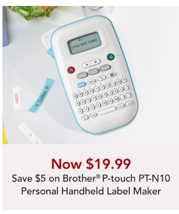 $23.59 Brother P-touch Personal Handheld Label Maker