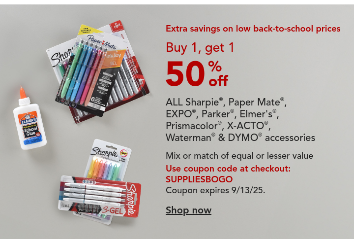 B1G1 50% off ALL Sharpie