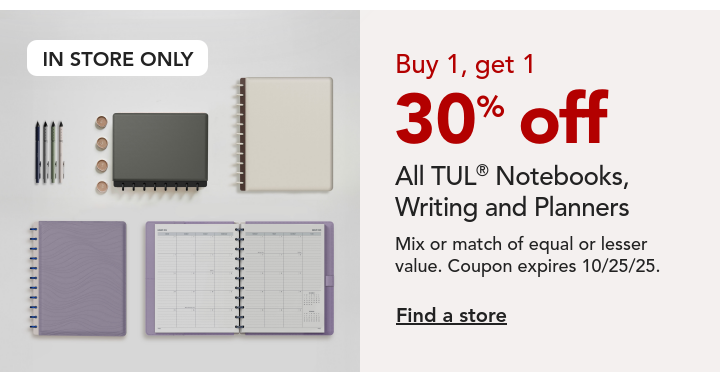 buy one get one 30% off TUL writing instruments