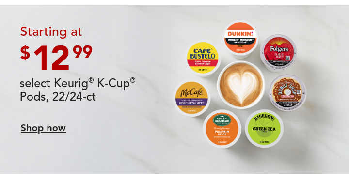 keurig kcup podds starting at $12.99