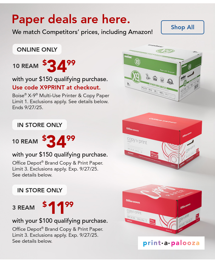 paper deals from $34.99