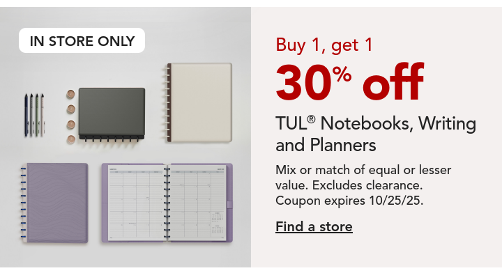 buy one get one 30% off TUL writing instruments