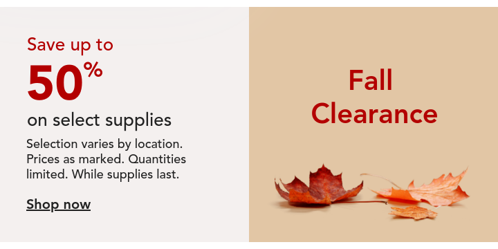 supplies clearance