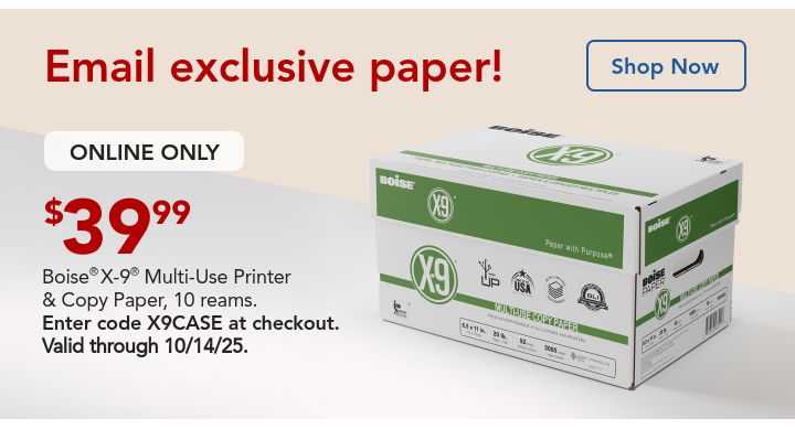 $39.99 boise x9 with coupon code