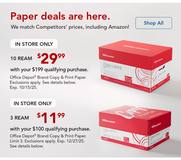 paper deals from $29.99