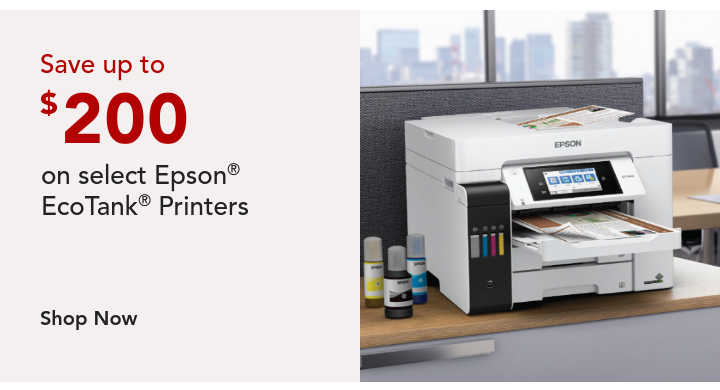 save up to $200 on epson printers