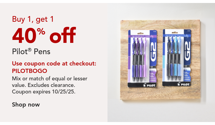 Pilot BOGO 40%