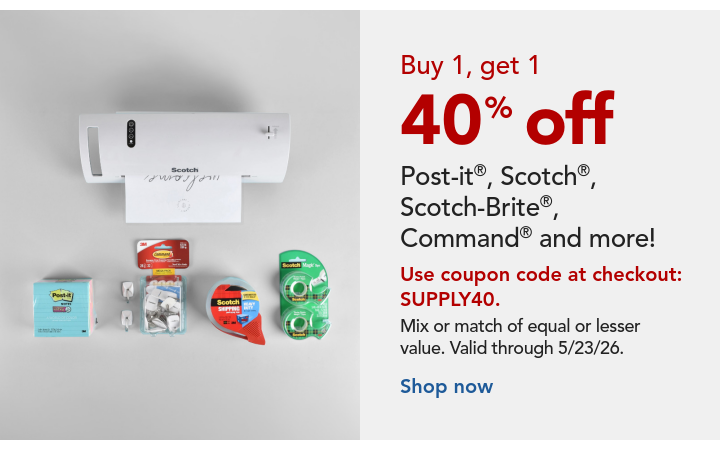 bogo 40% off select newell products