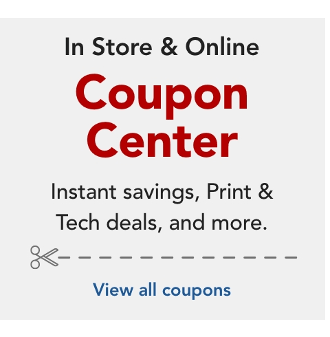 Coupon center