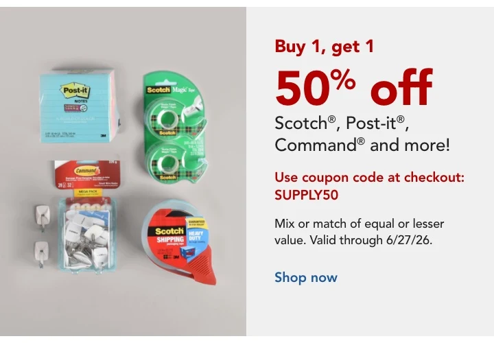 3M B1G1 50% Off